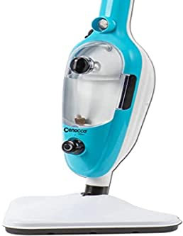 Cenocco Steam Mop, 8-in-1 Electric Mop with Accessories, Grey