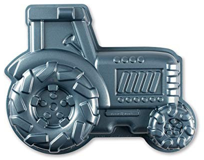 Nordic Ware 51525AMZ Tractor Pan Traktor-Kuchenform, Aluminium, blaumetallic