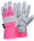FZTEY Gardening Gloves For Ladies&Women&Girls&Her Gift. Heavy Duty Thorn Proof Safety Work Protective Rigger Washable Gripper 9 (Large, Pink, 1 Pairs)