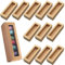 Macaron Boxes, 12 Pieces Biscuit Box with Window, Empty Macaroon Boxes, Pastry Packaging Box for Biscuits, Candies, Small Breads, Donuts (Brown)