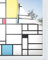 Panorama Fensterfolie Mondrian 60x200 cm - Milchglasfolie Selbstklebend Fenster - Klebefolie