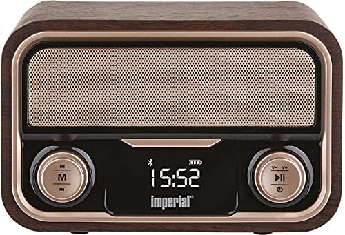 Imperial Nostalgie-Stereo-Lautsprecher/Radio BEATSMAN Retro, UKW, Bluetooth, Akku