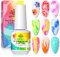 BORN PRETTY 15ml Clear Blooming Gel Nail Polish Blossom Gel Polish for Nail Painting Gel Varnish for Spreading Effect, Marble, Watercolor, Floral Print DIY Design
