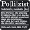 Polizist Abzeichen Polizei Aufnäher/Aufbügler Tactical Morale Patch zum annähen/aufbügeln | Eine Person die ständig Probleme löst von denen du nicht einmal wusstest | 90x90mm