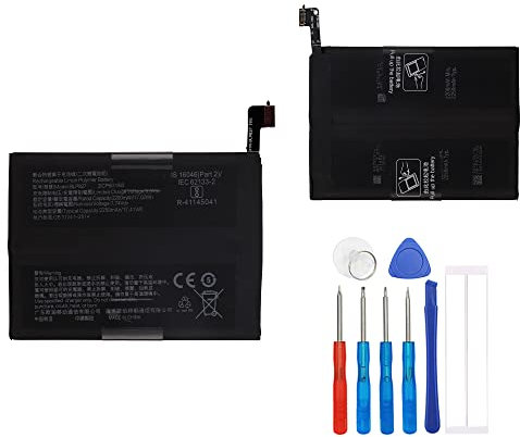 E-yiiviil Batteria di ricambio BLP827 compatibile con One plus 9 Pro 1+9 Pro LE2121 con kit di riparazione