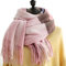 Schal Damen Herbst Kariert Groß Lang Frauen Schlupfschal Deckel Kuschelig Halstuch Warm Kariert Weich Herbst Winter Karo XXL Winterschal Deckenschal Poncho Scarf
