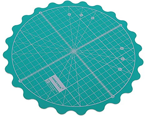 Ciieeo 1pc Cutting Mat Crafts Carving Mat Fabric Rotary Mat Round Craft Pad for Craft Mat Fabric Rotating Mat Quilting Gridded Rotary Cutting Board Major Turntable To Rotate Plastic