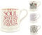 Emma Bridgewater Large Mug 1/2 Pint, Ceramic Coffee Mug Large - Stoneware Mug, Cappuccino, Latte, Coffee, Tea Cup - Beautiful Mugs, Birthday Gift - Coffee Mug Pink Lettering Soul Sisters