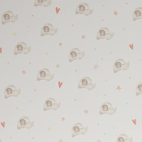 Jersey Stoff Elefanten Weiß von Swafing Kinderstoff Oeko-Tex 50 x 160cm Meterware