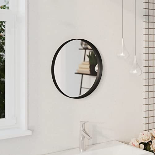 INLIFE Wandspiegel Schwarz 40 cm,2.12kg,322293