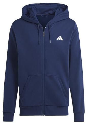adidas Uomo Club Teamwear Full-Zip Tennis Hoodie, Collegiate Navy, S
