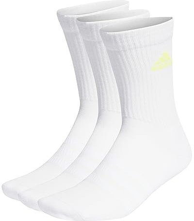 adidas, Cushioned, Chaussettes (3 Paires), Blanc/Lucide Cyan/Citron Lucide/Rose Lucide, Xxl, Unisexe-Adulte