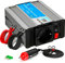 EXTRALINK Inversor 12V 220V Onda Modificada 300W 600W Pico – Convertidor 12V 200V con USB, Enchufe de mechero, Ventilador y Protección Cuádruple – para Coche, Autocaravana, Barco, Camping, Solar