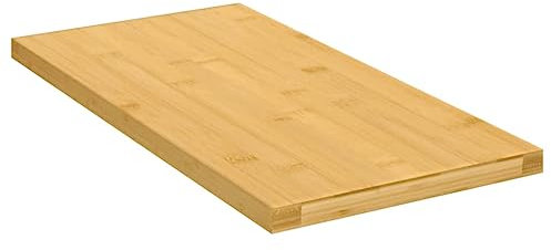 vidaXL Étagère Murale, Tablette Flottante, Étagère de Rangement Suspendue, Décoration de Salon Salle de Séjour Salle de Bain Intérieur, Bambou