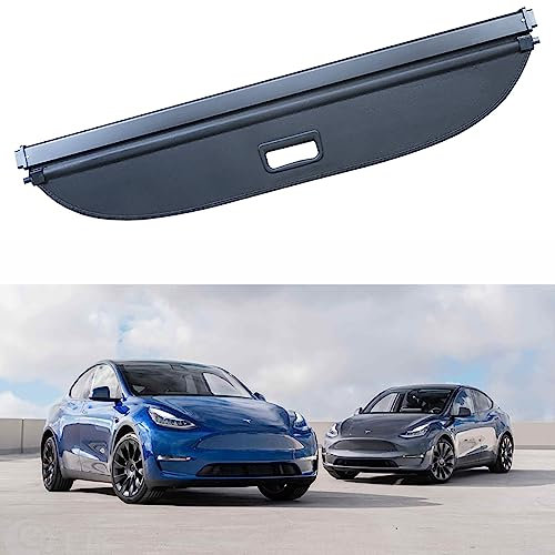 JoboJi Auto Einziehbarer Netze Laderaumabdeckung Kofferraum Hutablage für Tesla Model Y 2020-2023