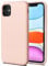 TAXXOE Silicone Case with iPhone 11 Case Soft Ultra Slim Protective Shockproof Liquid Silicone Phone Case,Anti-Scratch Microfiber Lining，6.1 inch-Light pink
