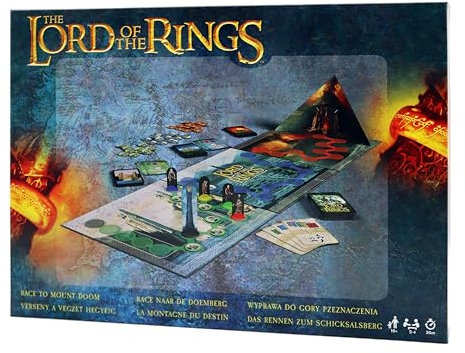 Cartamundi Lord of The Rings - Race To Mount Doom, Defeat Sauron, Save Middle Earth, Easy To Play, Family Board Game