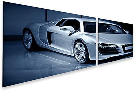 islandburner Bild auf Leinwand Luxus Sportwagen Passend Für Audi R8 Bilder Wandbilder Poster ILSP-2K