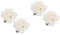HOMSFOU Donauklammern Für Gardinen 4 Stück Vorhang-Clips Vorhang-Schnalle Vorhang-Krawatten Gebundene Blumen Magnetische Vorhang-Raffhalter Gardinen-Quasten-Raffhalter Hochzeitsvorhänge Magnetische