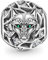 GNOCE Charme Loup en Perle - Charme en Argent Sterling 925 Incrusté de Pierres de Zircone Cristal Compatible avec Bracelets/Colliers pour Femmes, Filles, Épouse et Fille