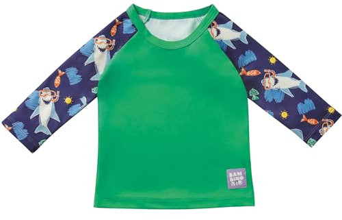 Bambino Mio Mixte Bébé Swim Rash Top T-Shirt Anti-UV, Ocean Explorers, 6 Mois EU