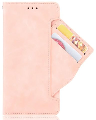 Hülle passend für iPhone iPod Touch 7 Handyhülle für iPhone iPod Touch 7.Telefonkasten [Kartenfächern][Diseño Retro] Fall für iPhone iPod Touch 7-Pink