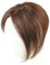 Bangshaarclip menschliches Haar, menschliches Haartopper für Frauen mit dünnem Haar mittlerer Seite Teil in oberen Haarflügeln für Frauen echtes menschliches Haar Auslöses 10 bis 11 Zoll