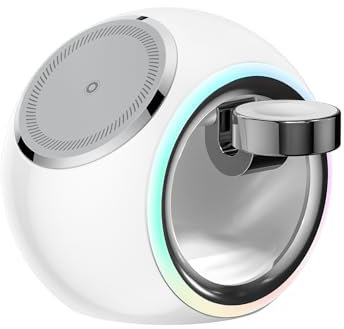 Kuulaa Stazione di ricarica 3 in 1 per iPhone Apple Watch e AirPods, caricatore wireless magnetico per iPhone 15/14/13/12, stazione di ricarica wireless veloce per più dispositivi (Bianco)