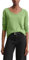 Marc OߴPolo Denim Mujer Camiseta de Manga Larga de algodón orgánico con Cuello de Pico, Verde (Herbal Garden), XXS
