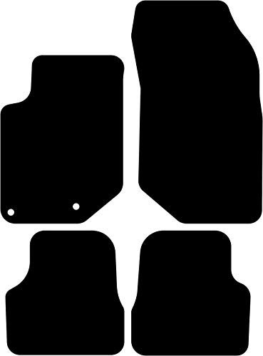 Kovvar Tapis de Sol Compatible avec Peugeot 208 2019-2025 Correspondant à la Version: 208 | Essence/Diesel | Tapis Passager sans Fixations | Qualité: Basic