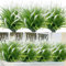 ASTNIC 6 Piezas Plantas Artificiales Arbustos De Hierba Falsa Arbustos Verdes para Exteriores Fau Flores de Lavanda De Tallo Verde Resistentes los Rayos UV para Ventana del Hogar Jardín Patio(Blanco)