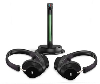 CGV Coppia di cuffie wireless TV/HiFi - Prelude 3 Duo | Incredibilmente confortevoli | Leggeri | 35 Ore di autonomia