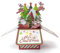scicent Weihnachtskarten 3D Pop Up Weihnachtskarten Weihnachtspostkarten mit Umschlag und Aufkleber, Weihnachten Kraft für die Familie Schönsten Weihnachtsgrüße - 20204