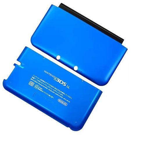 Juego de 2 placas de cubierta superior e inferior de carcasa adicional 3DSLL de repuesto de color azul, para consola de juegos portátil Old Big 3DS XL/LL 3DSXL, edición japonesa de bricolaje