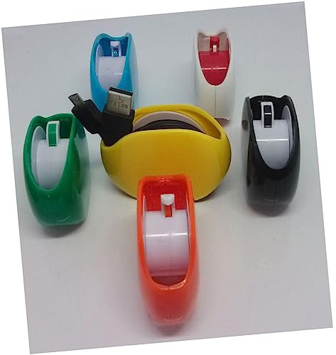 CAXUSD Automatic Roll Earphone Box for Headphone Cable Cord Winder Retractable Storage in Yellow Earphone Cable Organizer for Desk