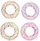 KITANDOVE 4 Stück Mandala Blumenkorb Mandala Armband zappelt spielen Mandala flexible Kugel Vielfalt Mandala-Draht 3D-Ring spielzeug spaß enchantimal spielwaren draußen zaube Eisen Violett