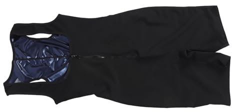 Schwitzender Sauna-Overall, Schnell Trocknender Sauna-Body mit Reißverschluss Hinten für Fitnessstudio, Laufen, Yoga, Blau