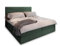 Masseno Boxspringbett PISA 180x200 cm Komplett-Set mit Matratze und Topper, Polsterbett mit Zwei Bettkästen -Grün, TILIA 39