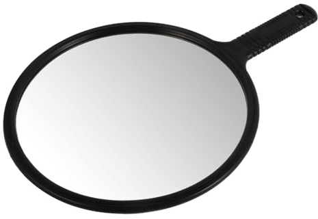 ADOCARN Miroir à Main avec Poignée pour Coiffure Miroir de Voyage Portable pour Hommes et Femmes avec Vue Complète