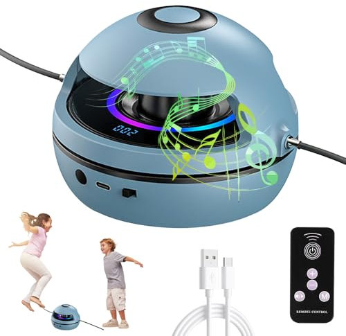 DAJASD Elektronische Springseil, Intelligente Springseilmaschine, Einstellbares Multiplayer-Springseil mit LED-Anzeigezähler, Jump Rope, Bluetooth Springseilmaschine, 1-10 Geschwindigkeitsstufe
