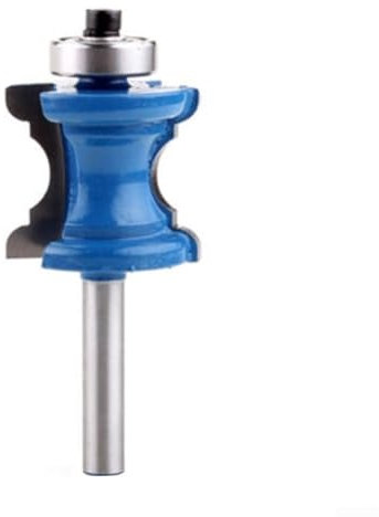 Zilimontt Bullnose And Bead Router Bit, Column Face And Chair Rail Molding Router Bit, Woodworking Milling Tools With 1/4 Inch Shank,Carbide Tipped Blade