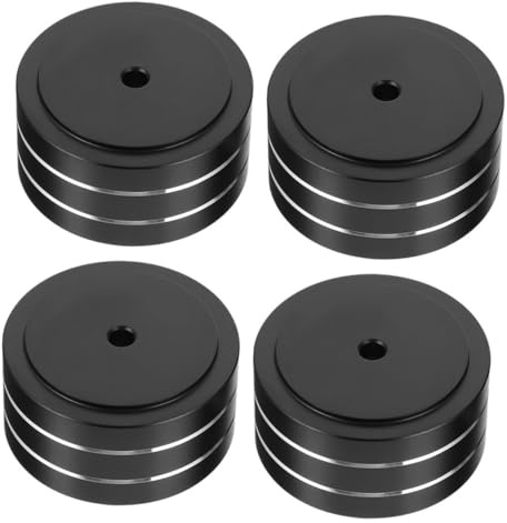 HOMOBABE 4pcs Speaker Acoustic Isolation Pads Vibration Rubber Feet Cushions for Amplifier CD Dac Dvd Player Soundproof Speaker Stand Mat