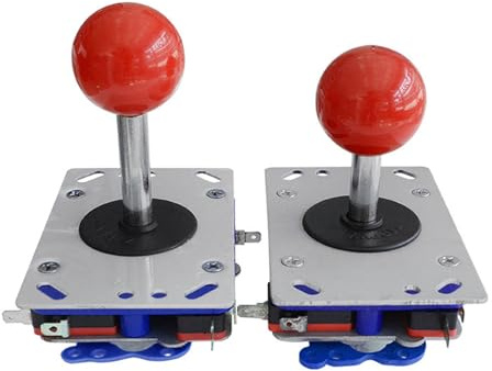 Mehrfachdirektionaler Spiel Joystick, Balloberseite, rutschfeste Basis, leistungsstarker Spielgriff für Fight Stick Builds, Controller Set