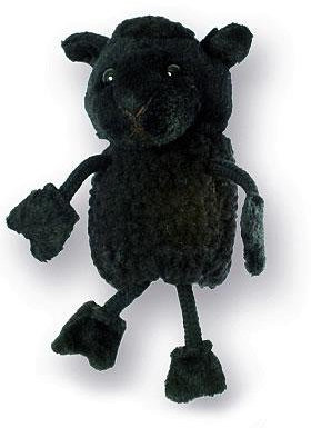alles-meine.de GmbH Fingerpuppe Schaf schwarz Lamm Bock Zibbe Tier Haustier Bauernhof