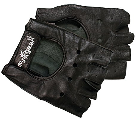 Lederhandschuhe Half Finger halb halb GröàŸe L