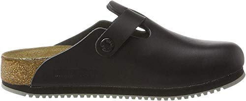 Birkenstock Original Boston Leather Normal (for wide foot), Black, 060194 45,0, Black, 11 UK