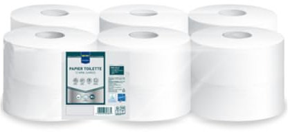 METRO PROFESSIONAL Papier toilette rouleau mini jumbo 2 plis 180 m x 12