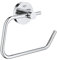 GROHE Essentials, WC Toilettenpapierhalter (einfache Montage ohne Bohren, klebbar, ohne Abdeckung, pflegeleicht), chrom, 40689001