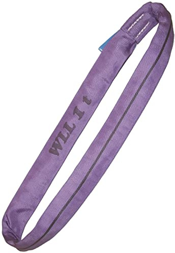 1 Tonne Endless Polyester Webbing Lifting Cargo Round Sling Strap Strop 0.5-6mtr EWL Certified EN1492 CE (2mtr EWL)