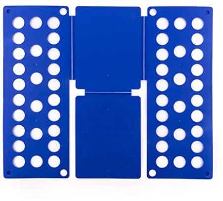 InnovaGoods® Doblador de Ropa Organizador Armario, Tablero Plegable, Tabla de plastico, Placa Ayuda para Plegar Ropa Infantil, Color Azul